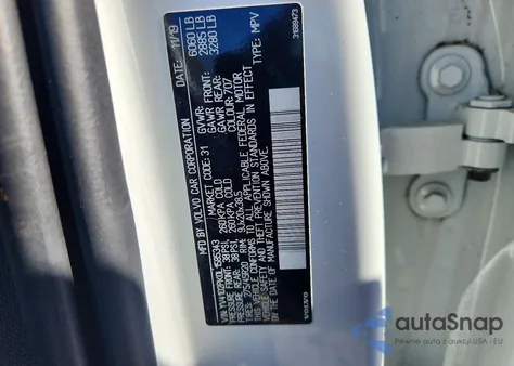 2020 Volvo Xc90 T5 Momentum из США, поврежденный, VIN YV4102PK0L1585343